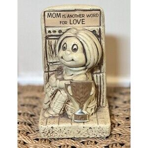 VTG 1975 Paula Statue Figurine "MOM Is Another Word For Love" Trophy Resin Gift